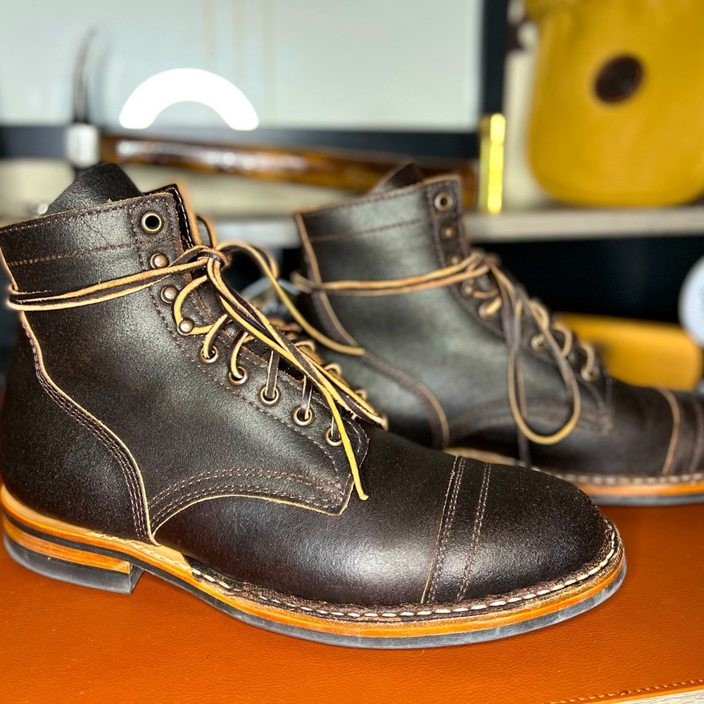 SOLD White’s Boot MP-M1TC in Dark Brown Waxed Flesh 9.5D
